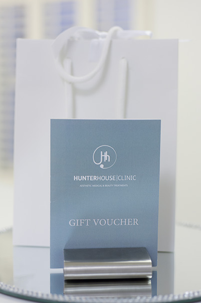 Hunter House Clinic Gift Voucher and bag