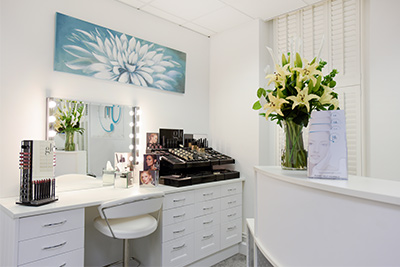 Make-up station at Hunter House Clinic