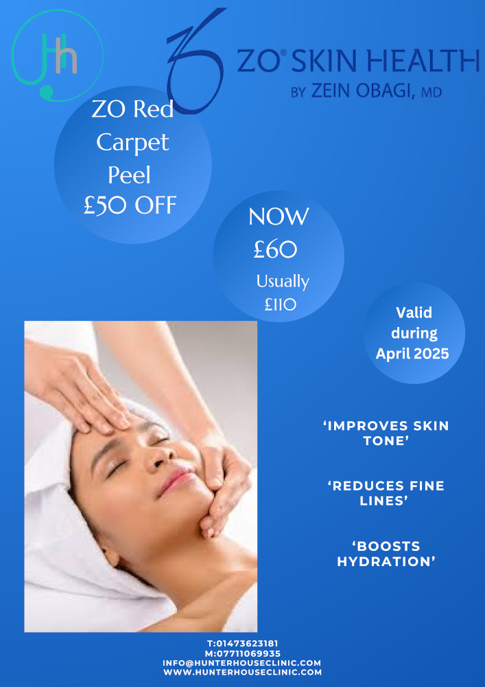 Woman receiving a facial massage in a spa with promotional text around her.